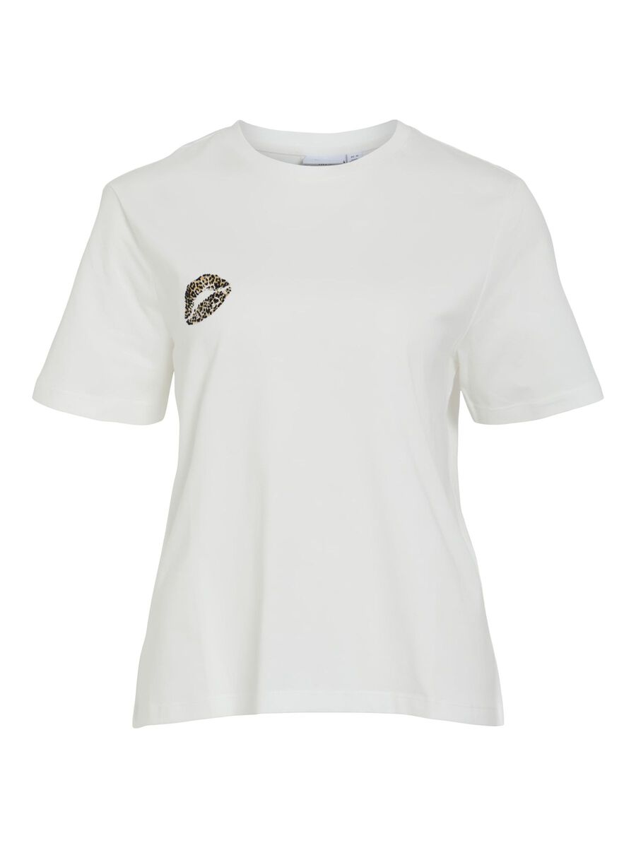 VILA RUNDHALS T-SHIRT, Cloud Dancer, highres - 14107536_CloudDancer_1189990_001.jpg