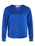VILA LANGE MOUWEN BLOUSE MET V-HALS, Lapis Blue, highres - 14086138_LapisBlue_001.jpg