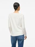 VILA VIRIL RUNDHALS STRICKPULLOVER, White Alyssum, highres - 14054177_WhiteAlyssum_004.jpg