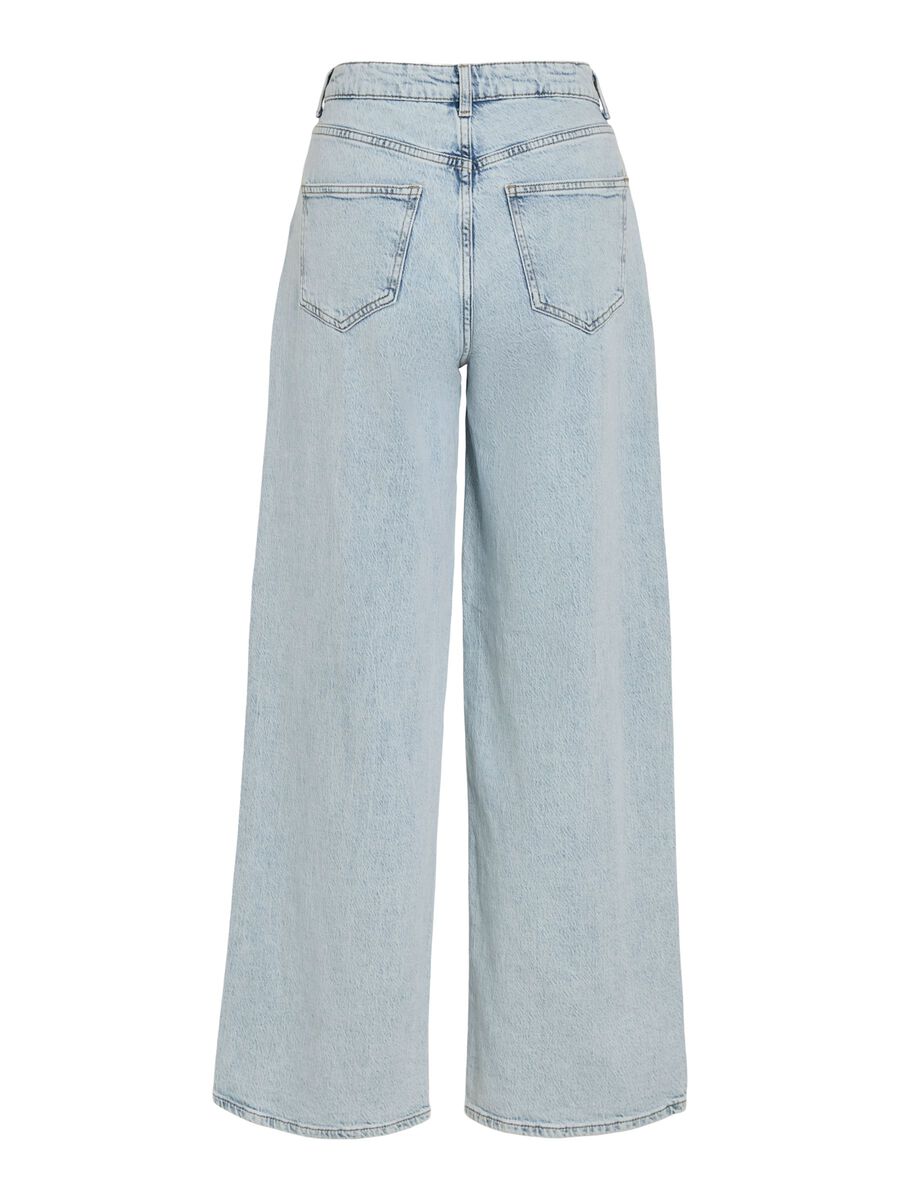 Product carousel image - VIFREYA HIGH-WAIST WIDE FIT JEANS, Light Blue Denim | 2