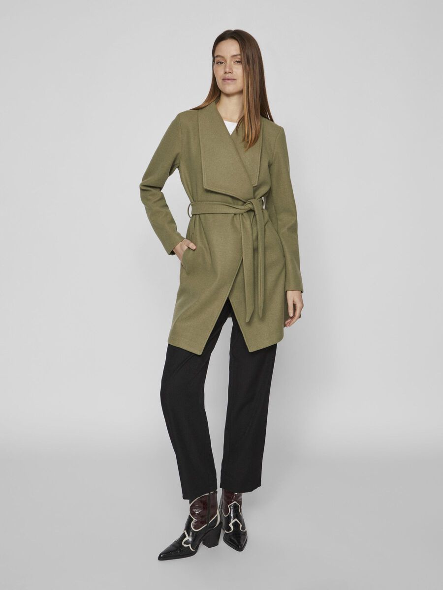 Vila BELTED COAT, Oil Green, highres - 14069682_OilGreen_003.jpg