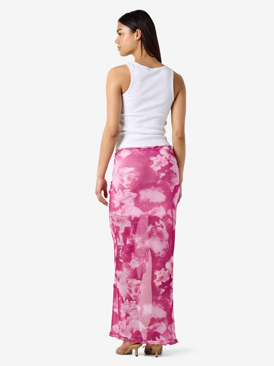 Carousel image - NMROSA MAXI SKIRT, Fuchsia Fedora | 4
