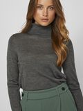 VILA ROLLKRAGEN STRICKPULLOVER, Dark Grey Melange, highres - 14099502_DarkGreyMelange_006.jpg