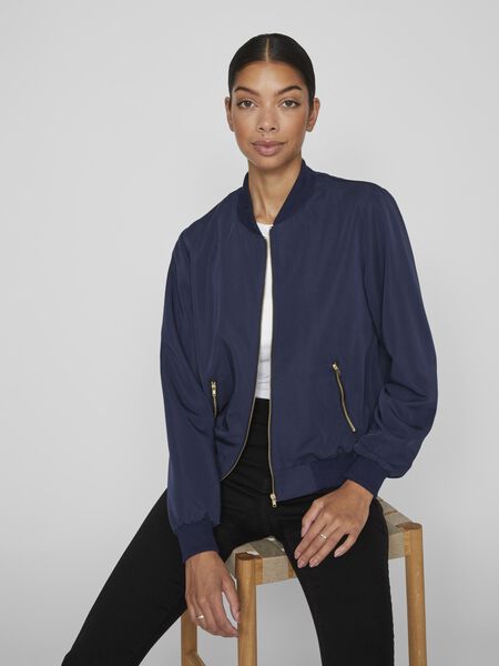 Vila CLASSIC BOMBER JACKET, Navy Blazer, highres - 14097497_NavyBlazer_1110596_003.jpg