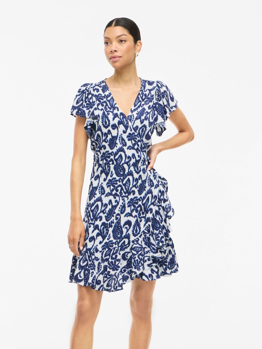VILA VINOKA SHORT WRAP DRESS, Birch, highres - 14112799_Birch_1247593_003.jpg