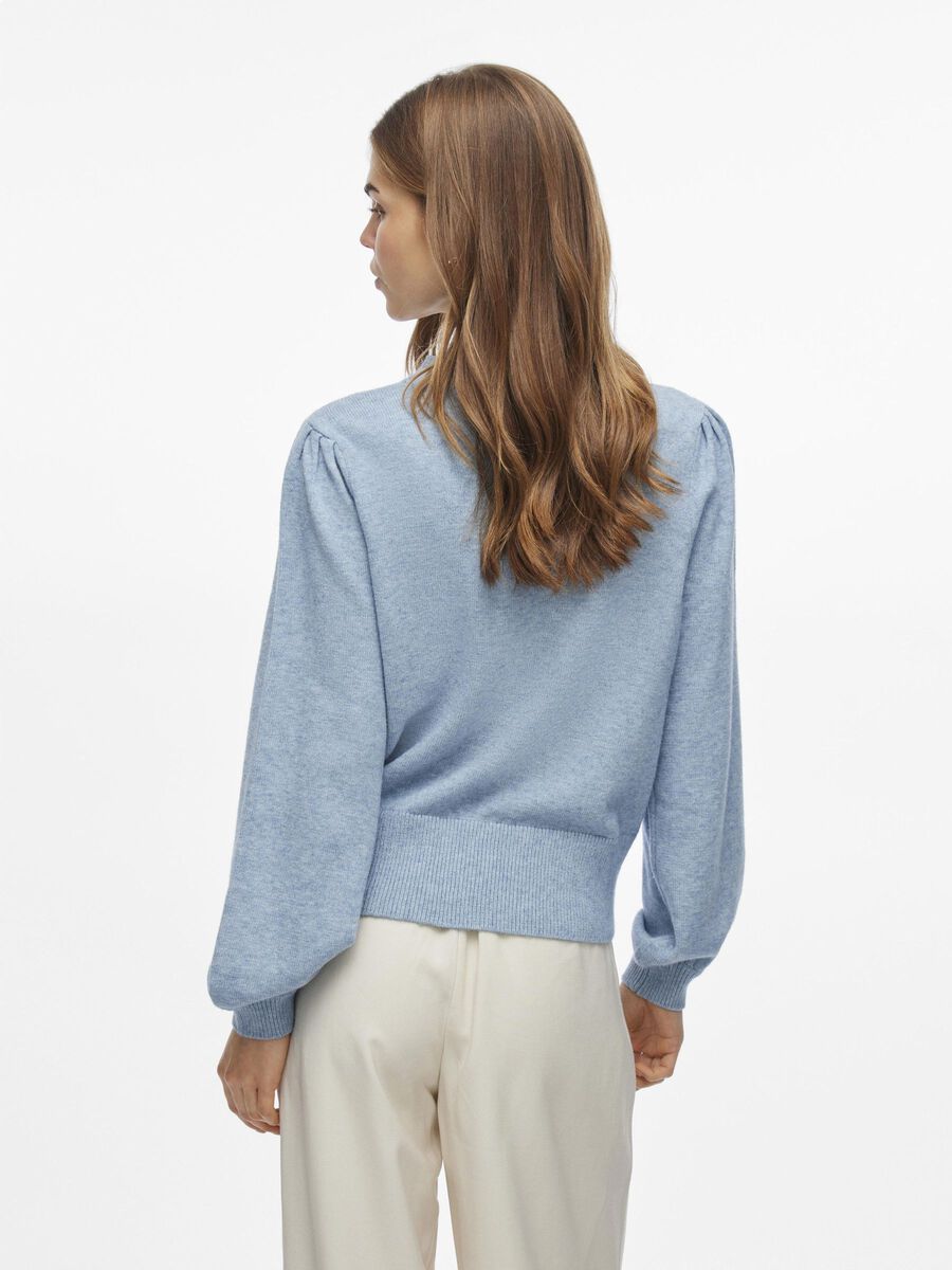 VILA HIGH NECK KNITTED PULLOVER, Captains Blue, highres - 14084179_CaptainsBlue_1070203_004.jpg