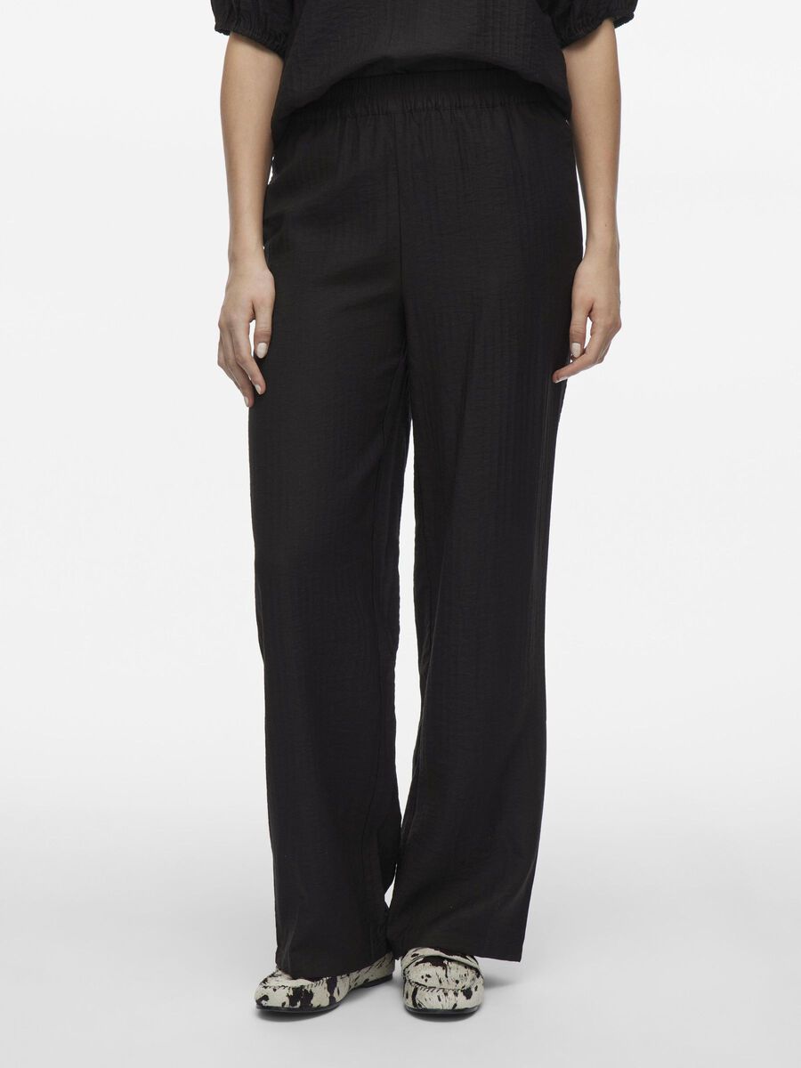 VILA HIGH WAIST TROUSERS, Black Beauty, highres - 14100335_BlackBeauty_003.jpg