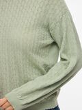 Product image thumbnail - VIEMI LONG SLEEVED KNITTED TOP, Smoke Green | 3