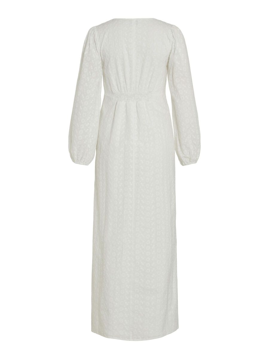 Vestido blanco largo manga larga – Talla mediana – Joi Boutique