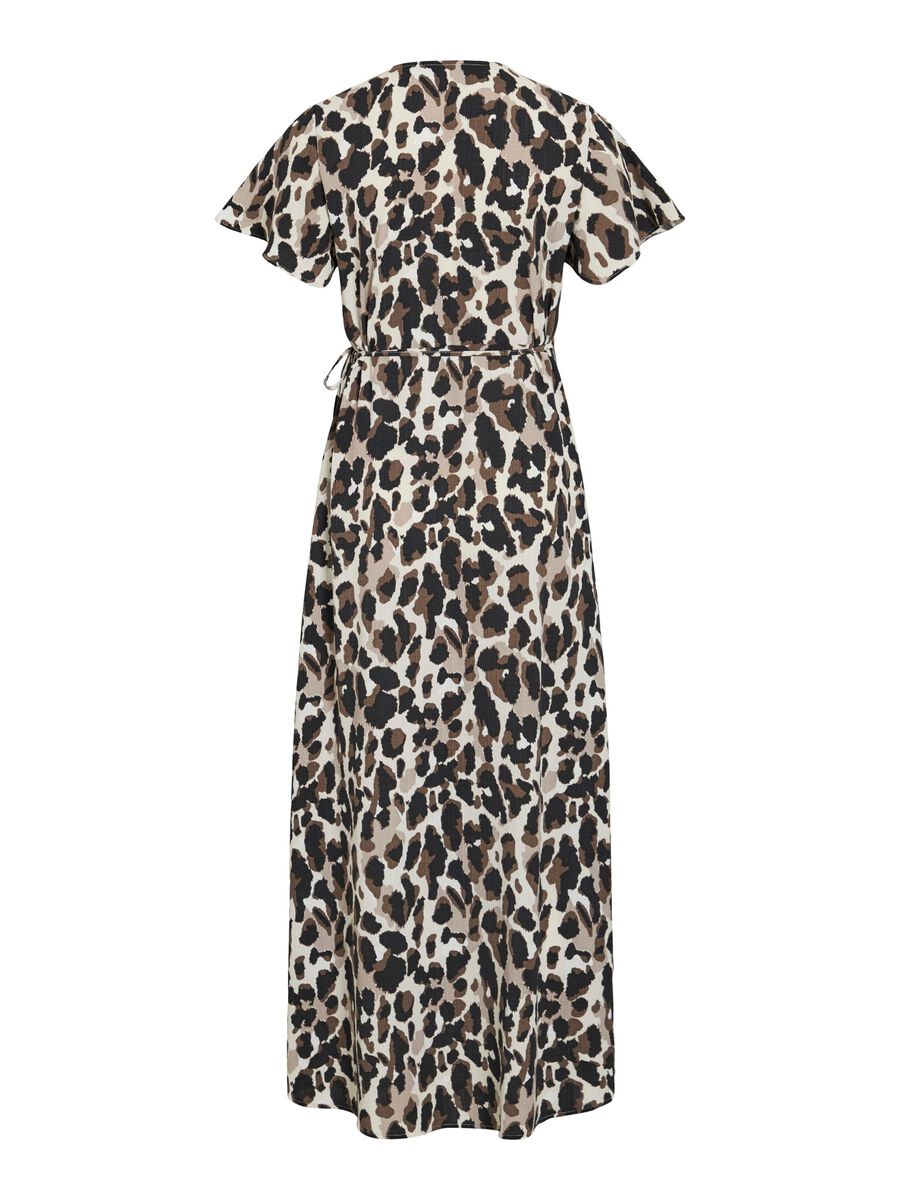 VILA VILOVIE MAXI WRAP DRESS, Birch, highres - 14109415_Birch_1208507_002.jpg