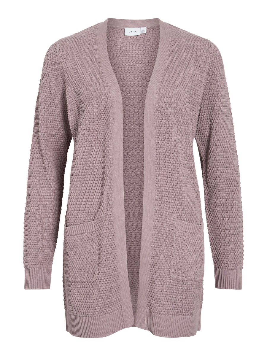 VILA VIDALO - BASIQUE CARDIGAN EN MAILLE, Toadstool, highres - 14097125_Toadstool_001.jpg