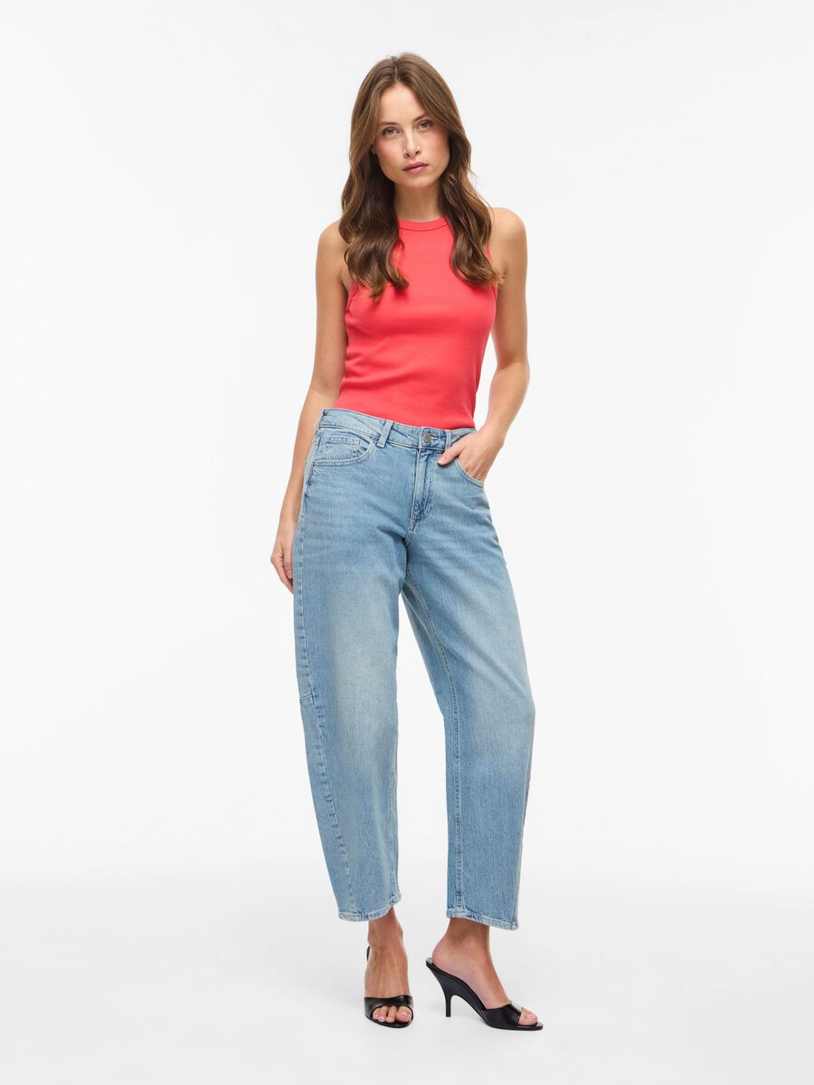 Carousel image - VIBROOK BARREL-FIT JEANS, Light Blue Denim | 4