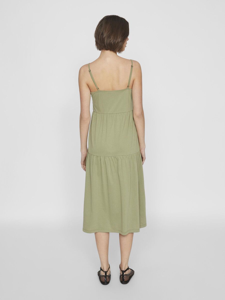 VILA STRAP MIDI DRESS, Oil Green, highres - 14101089_OilGreen_004.jpg