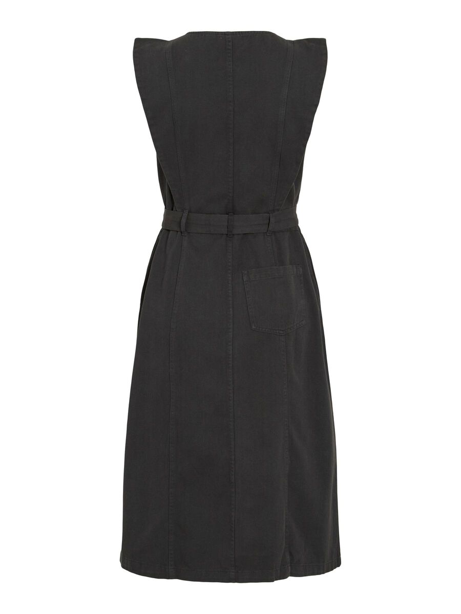 VILA VILUCIANNE - MIDI ROBE EN JEAN, Black Denim, highres - 14106789_BlackDenim_002.jpg