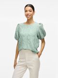 VILA ROUND NECK SHORT SLEEVED TOP, Silt Green, highres - 14104020_SiltGreen_003.jpg