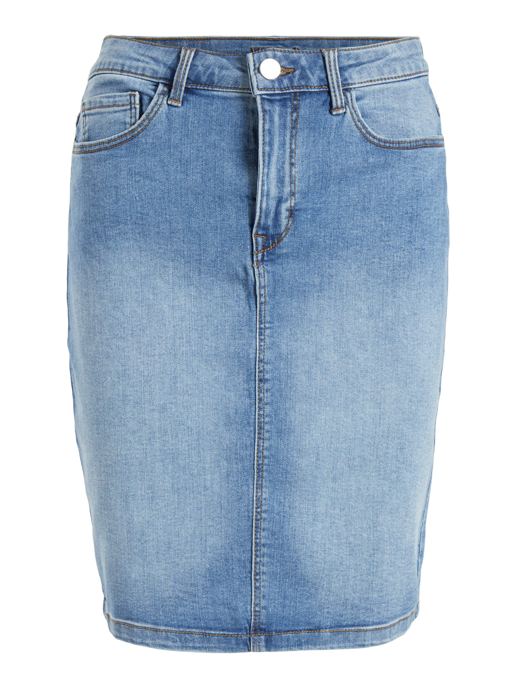HIGH WAISTED DENIM SKIRT (Blue) | Vila 