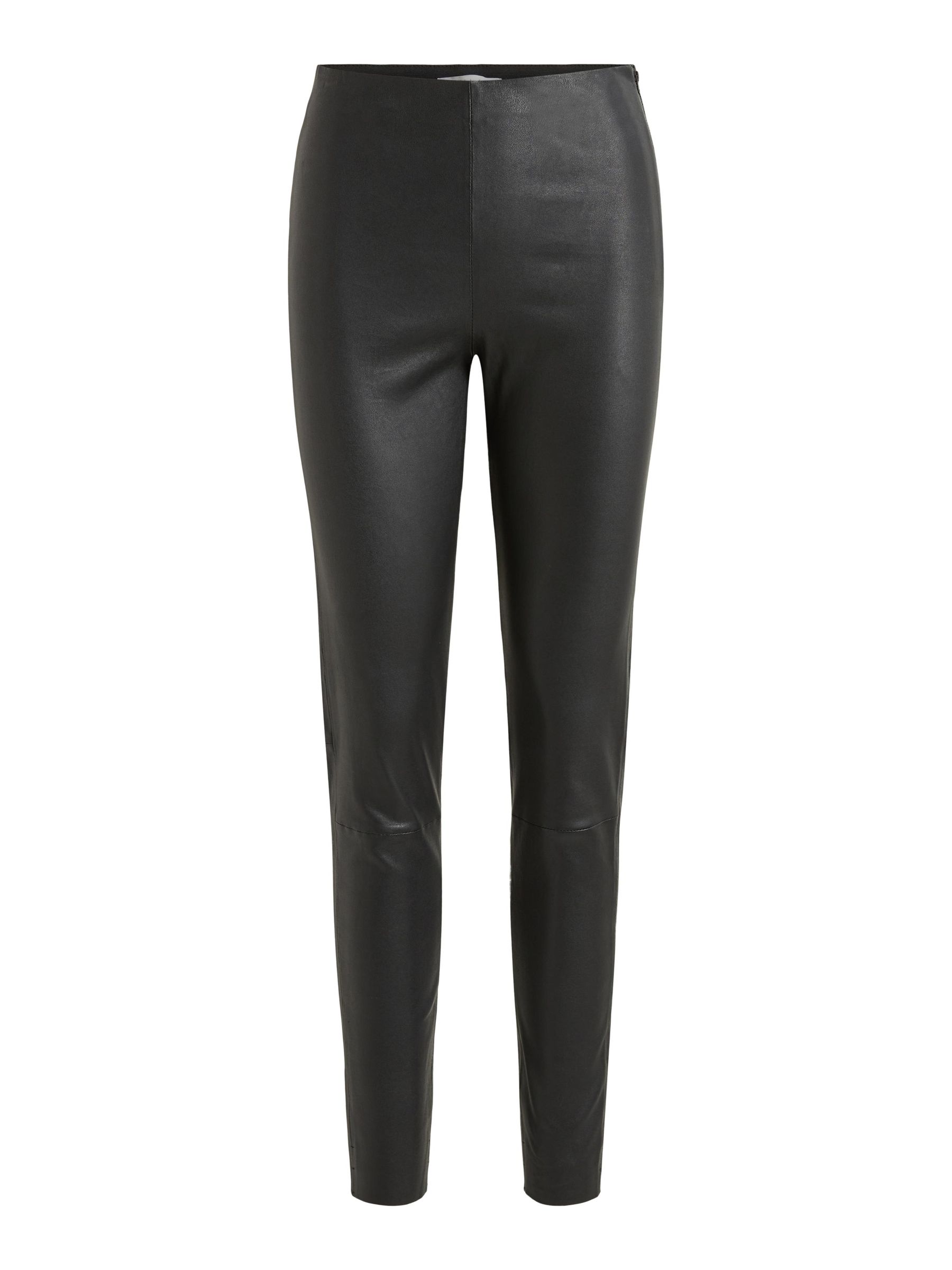 HIGH WAIST LEER LEGGING (Black) | Vila® Officiële Online Shop