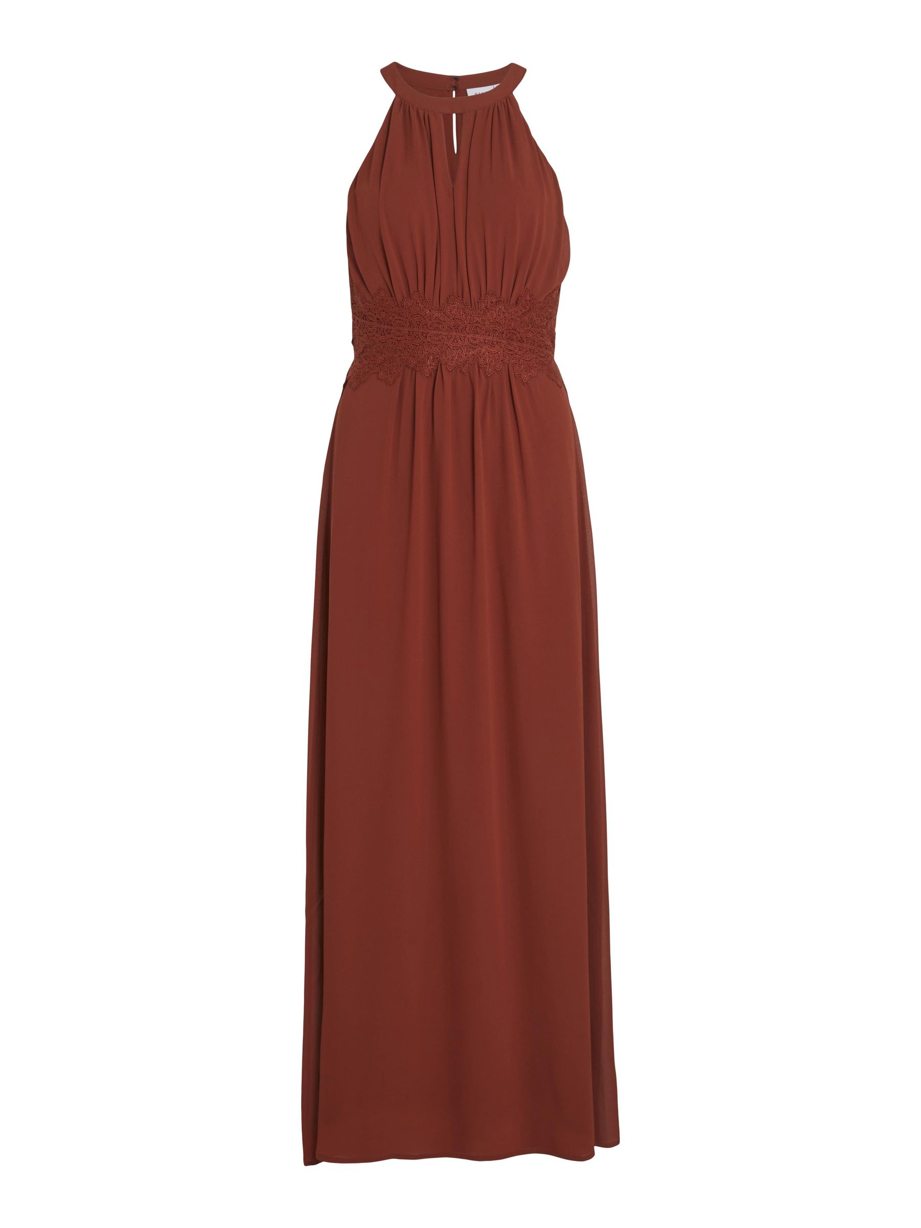 Part Two Dida Round Neck Velour Maxi Dress Red main image 0