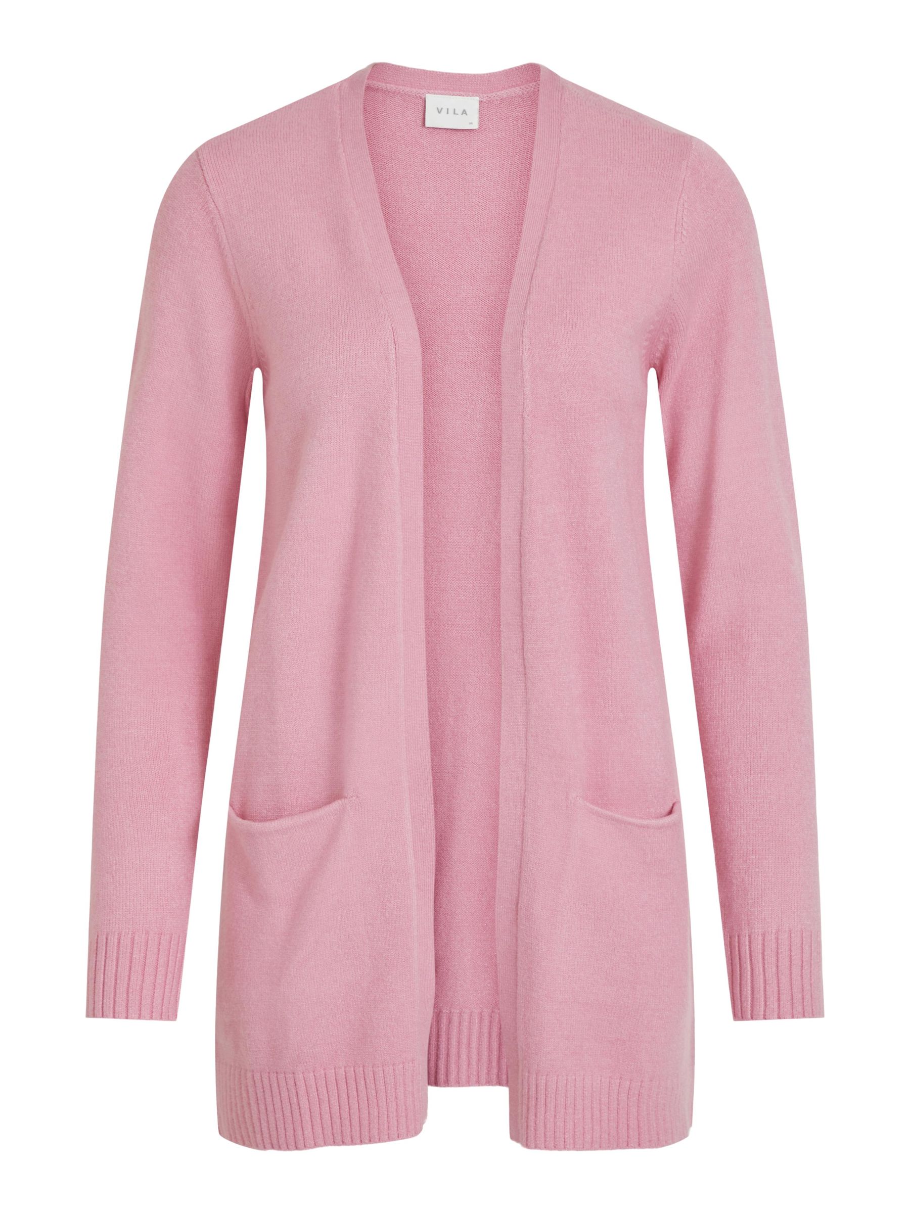 BASIC KNITTED CARDIGAN Pink VILA