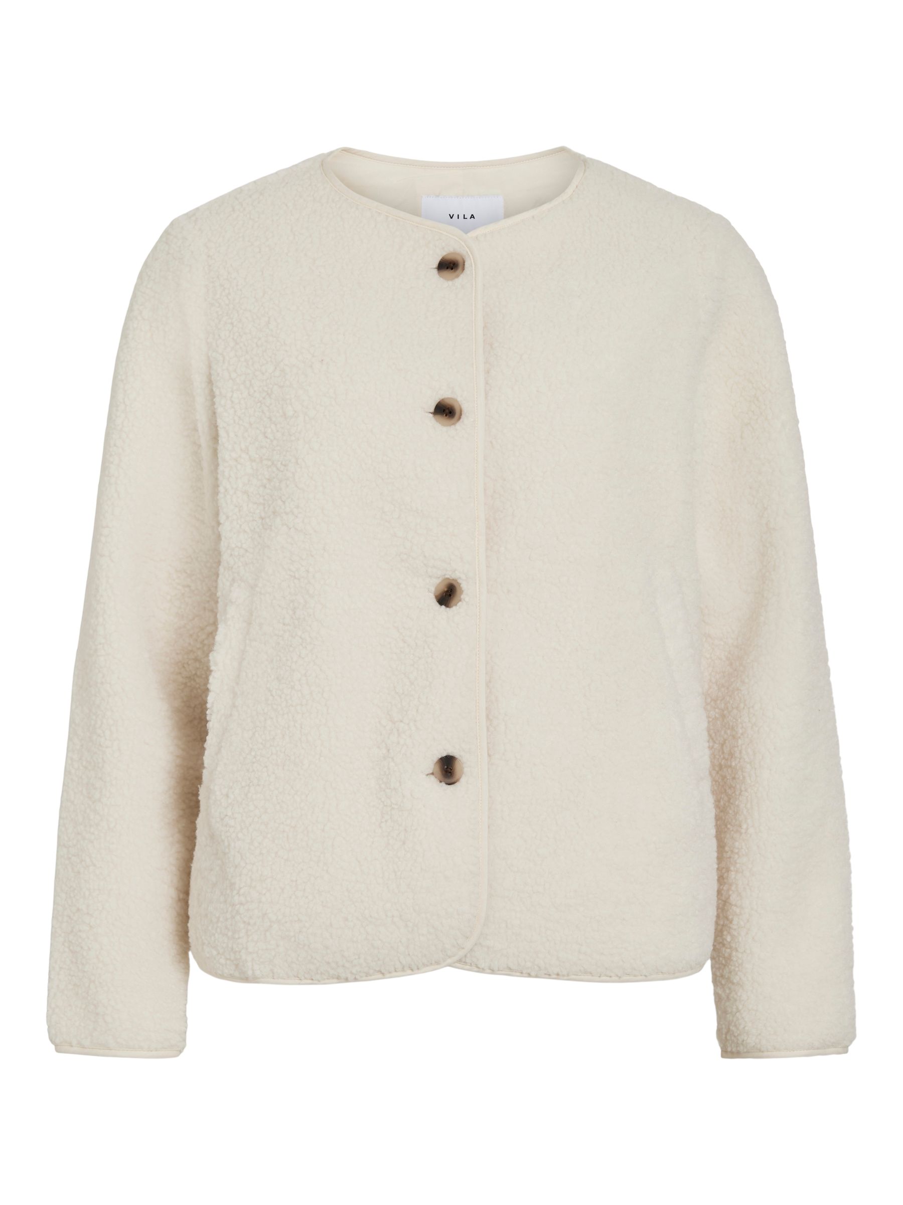 VIADA BUTTONED JACKET | Grey | VILA®