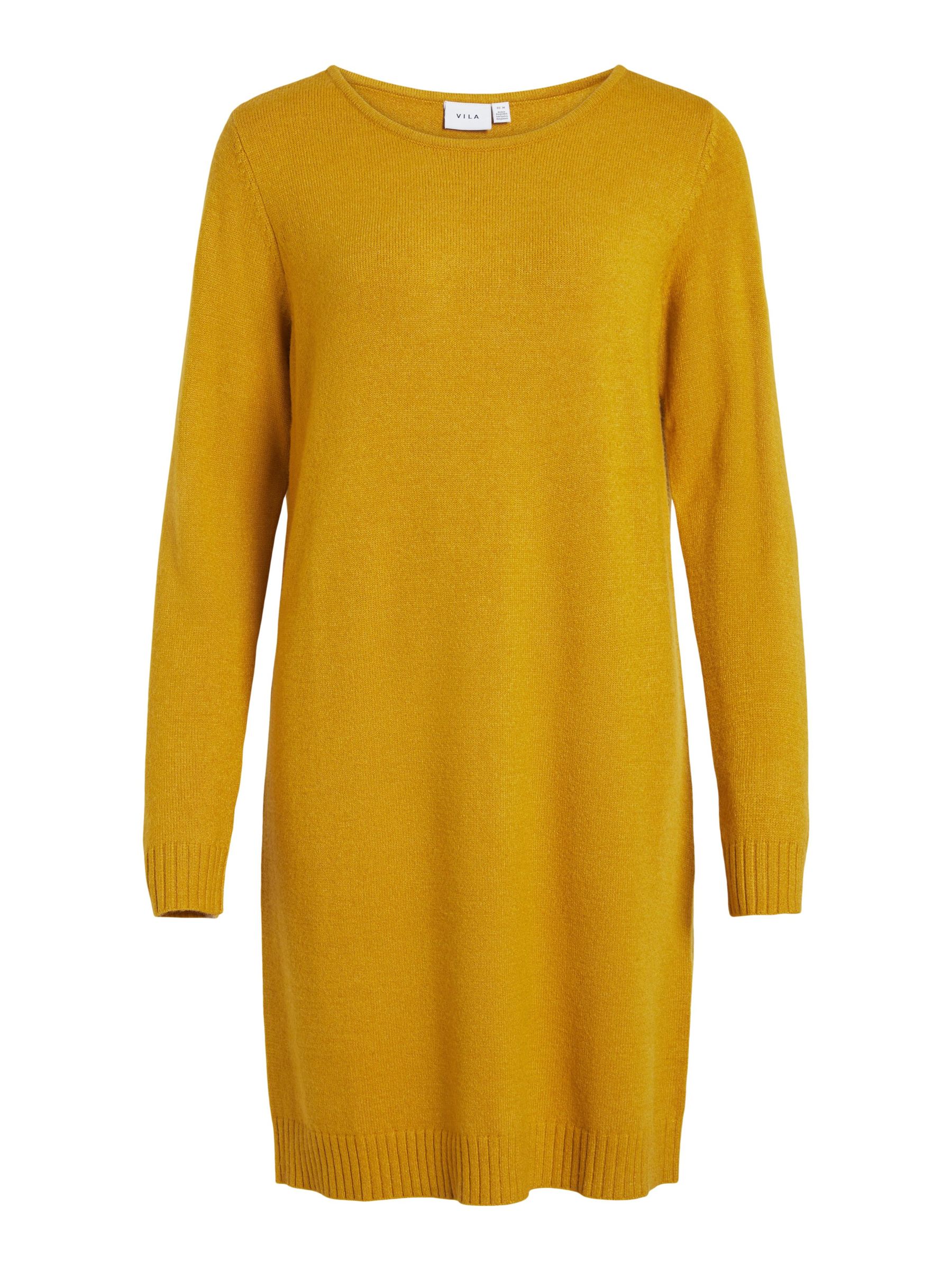 Mustard yellow jumper dress top