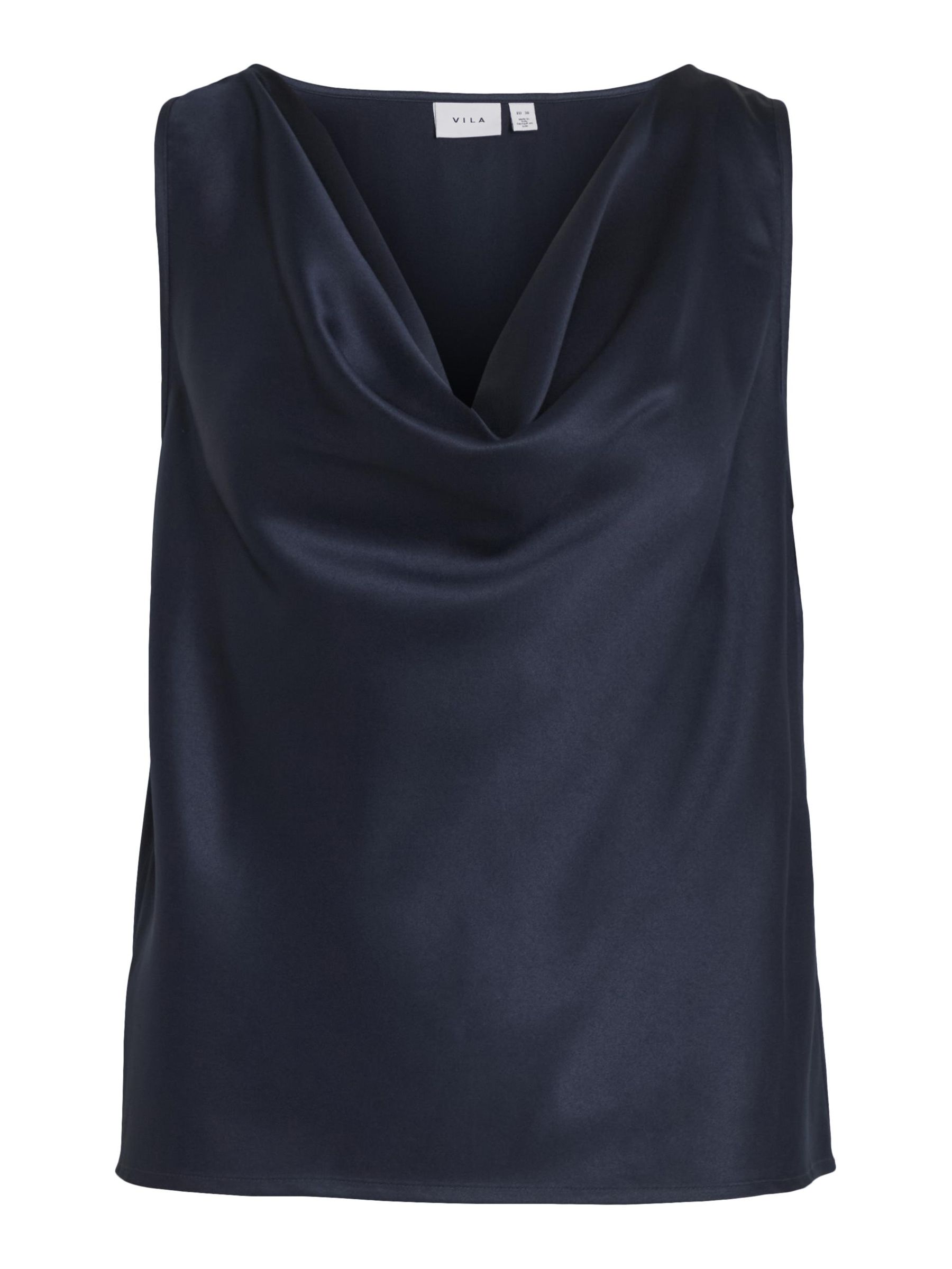 Waterval top viscose- felrood- lange mouwen