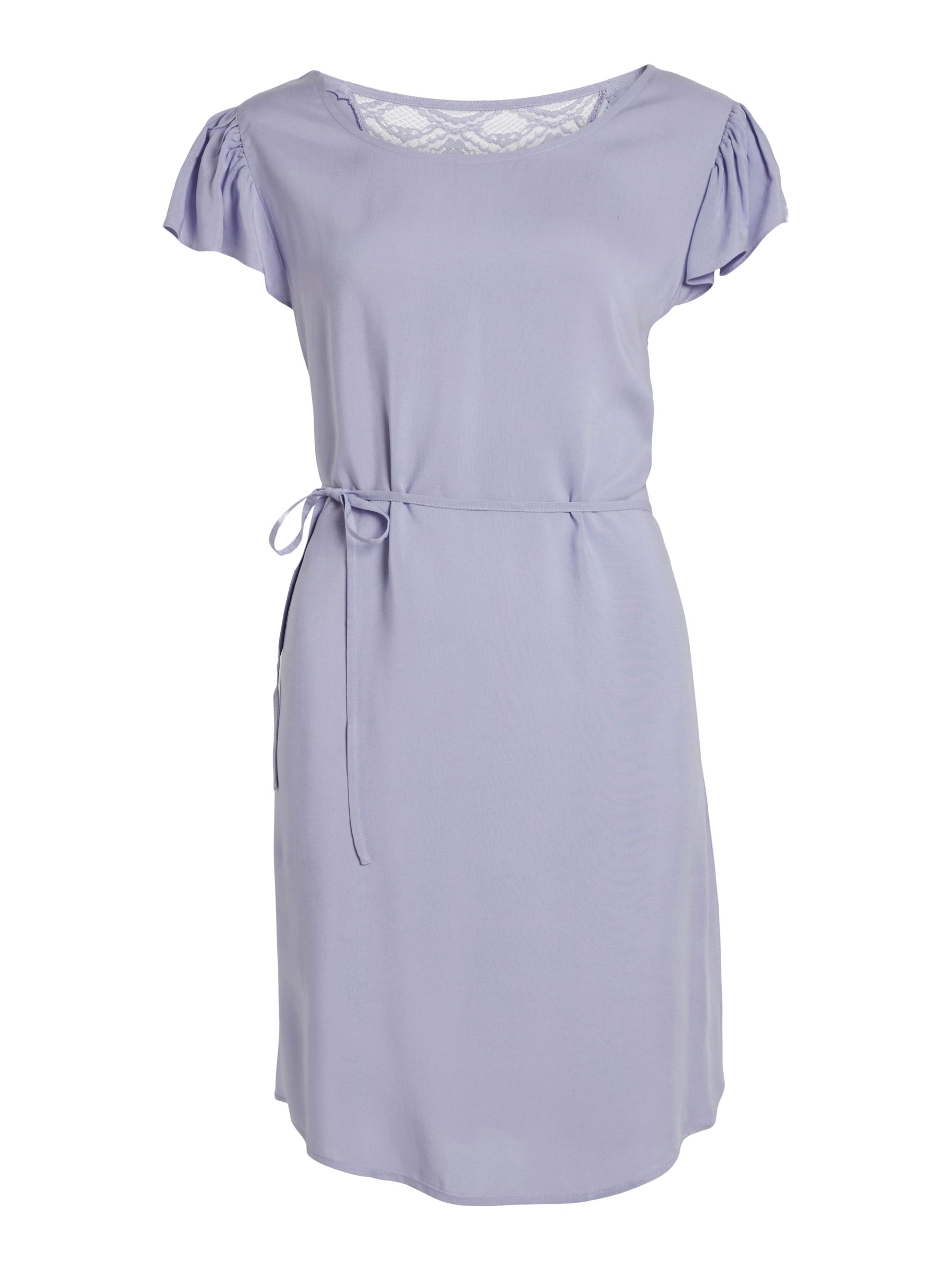 TIE WAIST SHORT DRESS (Purple) | Vila Online Shop