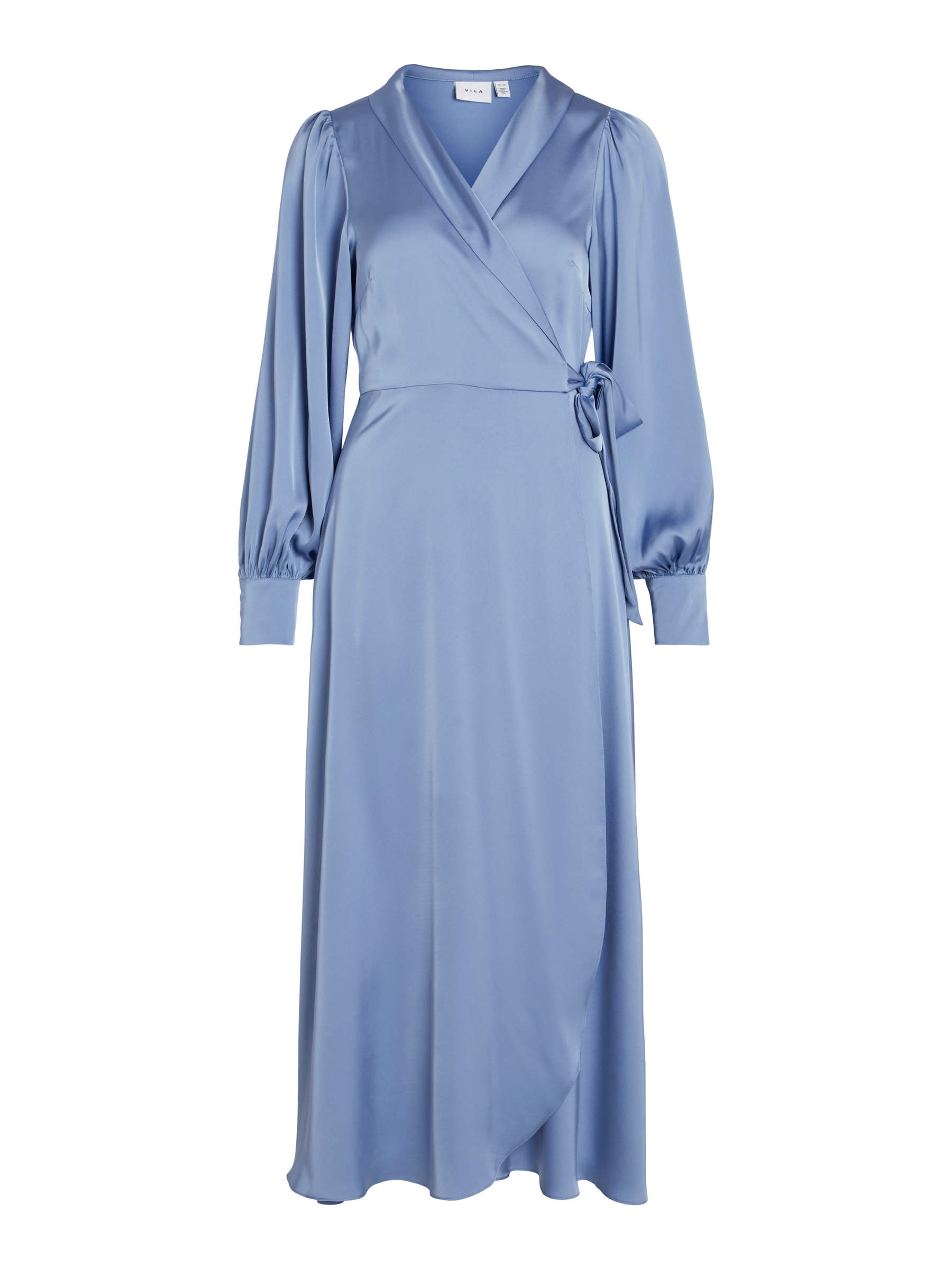 MAXI WRAP DRESS (Blue) | Vila® Official Online Shop