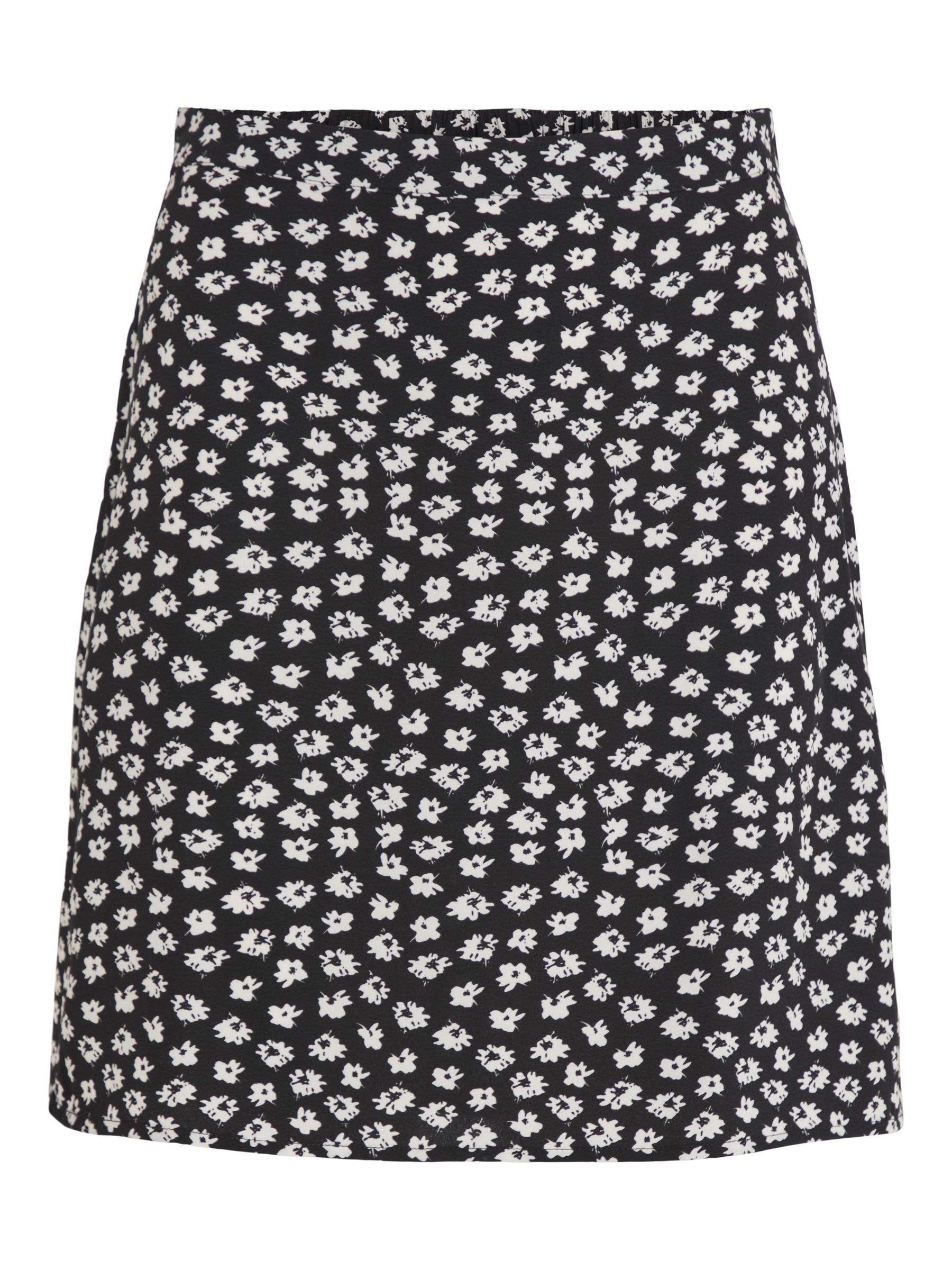 ?? TAILLE HAUTE MINI-JUPE | Noir | VILA?�