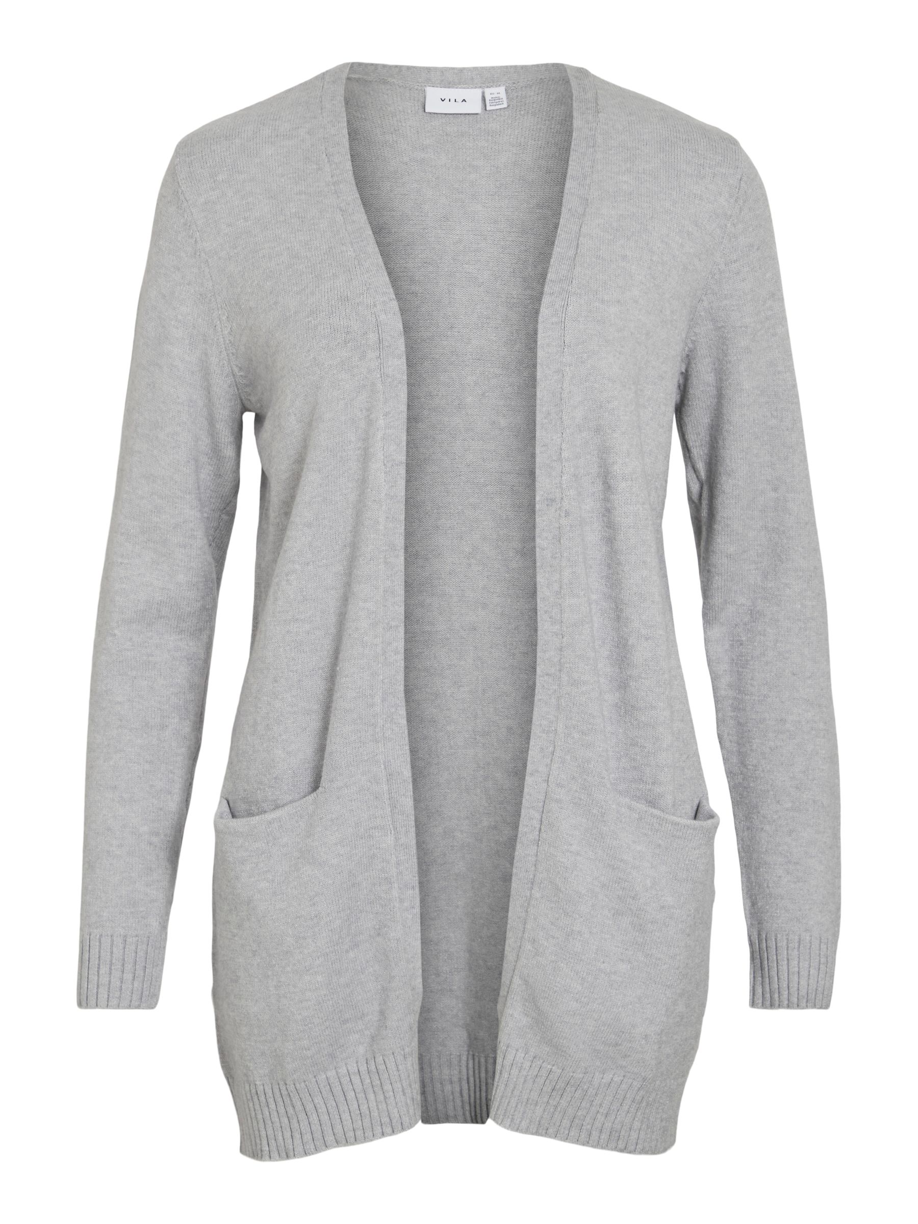 Vila Wickel Strickjacke Grau NA-KD Gestrickter Wickel-cardigan In