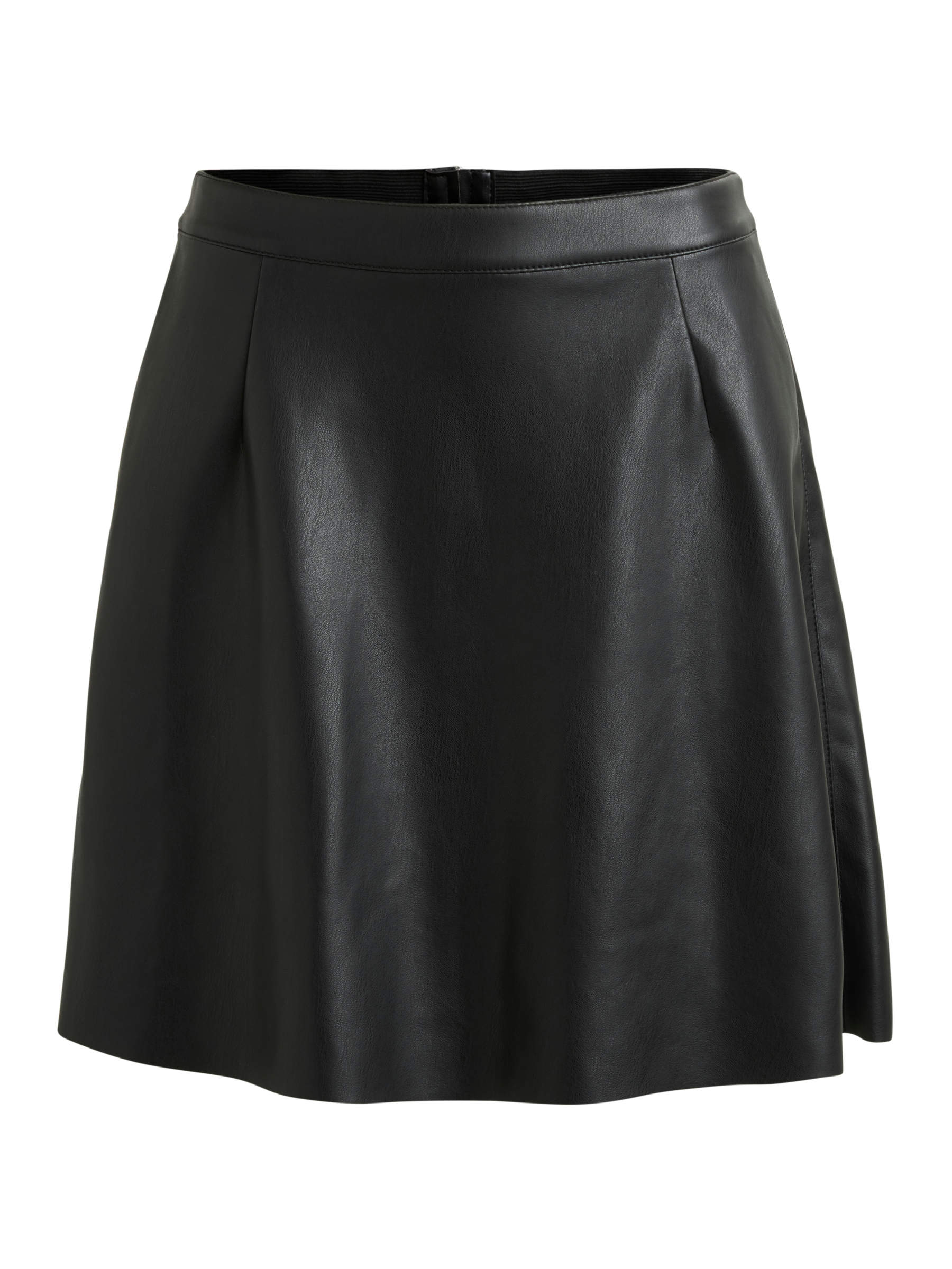 Amazon.com: Faux Leather Pleated Skirt Women Black Leather Skirt High Waist  A Line Mini Skirt Casual Skater Skirts Solid PU Faux Leather Pleated Skirt  Holographic Skater Skirt Falda de Cuero Negro Black